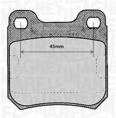 MAGNETI MARELLI 363916060368 -  Комплект тормозных колодок, дисковый тормоз